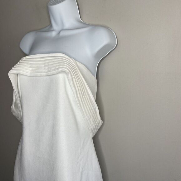 FOREVER 21 Dress Womens Large L Ivory Off-Shoulder NEW Mini Lined - Picture 2 of 10